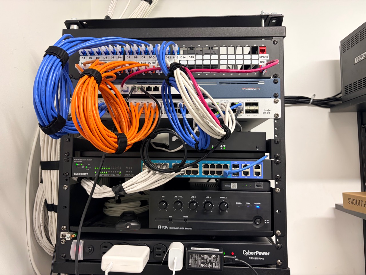Commercial network rack supported by Sterling Ridge Ventures