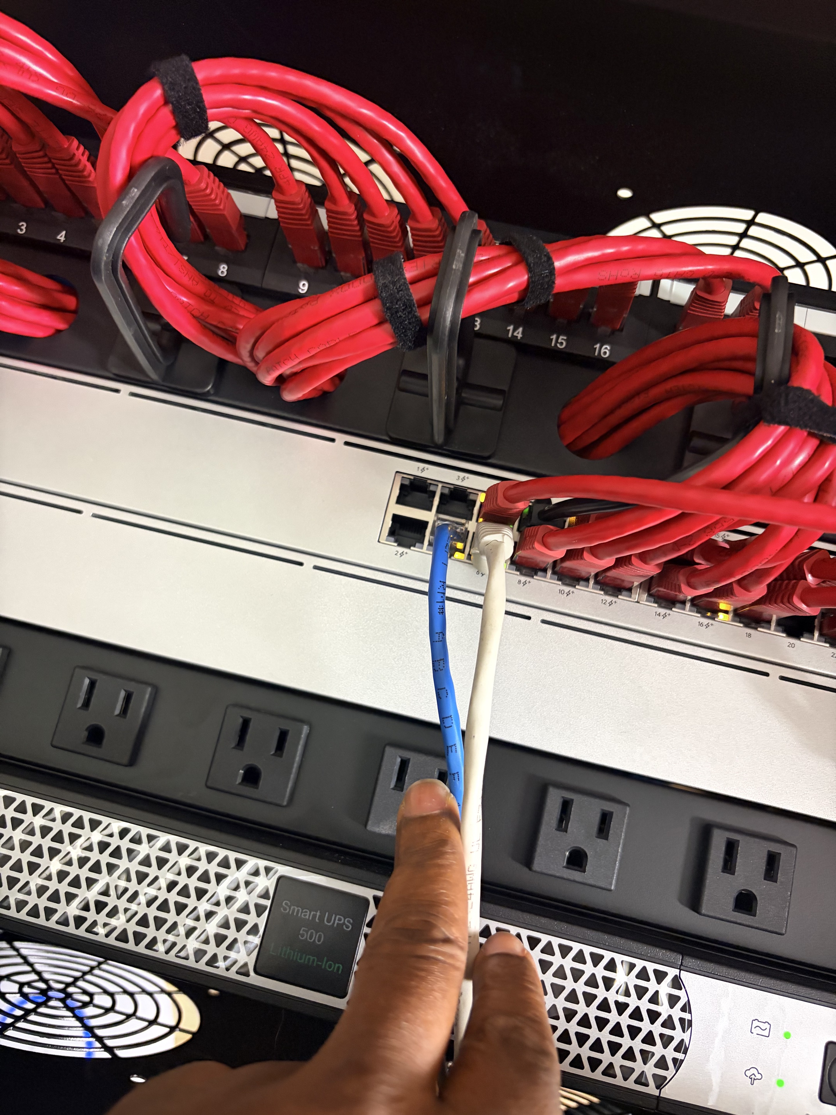 Onsite network switch validation during a completed field service assignment